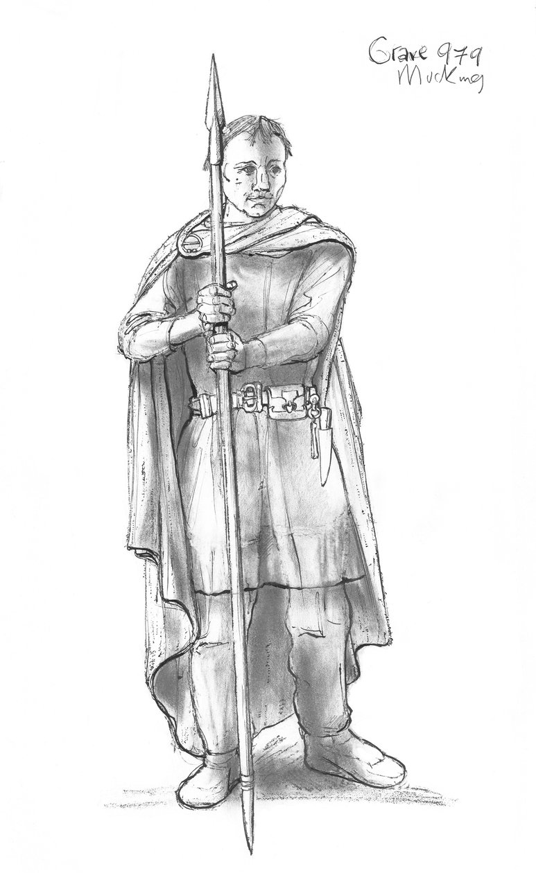 Anglo-Saxon Man, 5th-10th Century, c. 1990-2010 by Judith Dobie