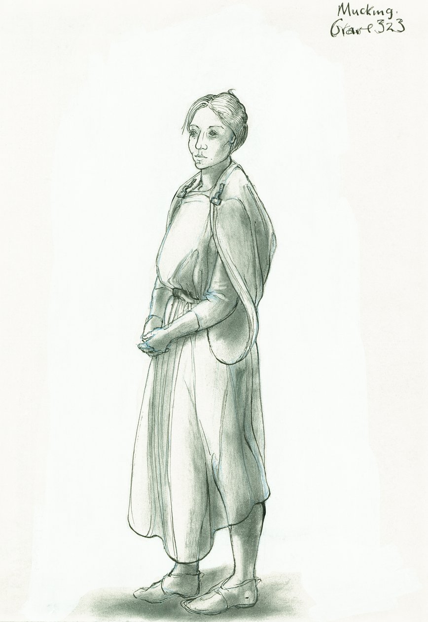 Anglo-Saxon woman by Judith Dobie