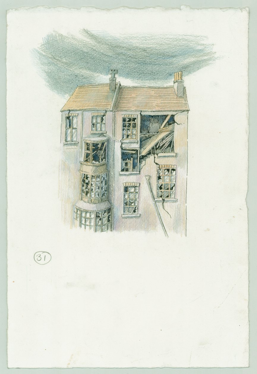 German naval bombardment of Scarborough, North Yorkshire, 1914 2014 by Judith Dobie