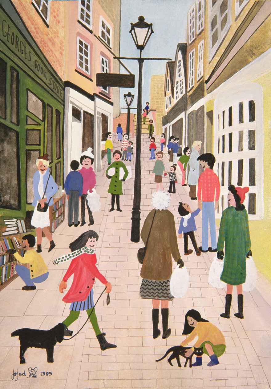 Christmas Steps, Bristol, 1989 by Judy Joel