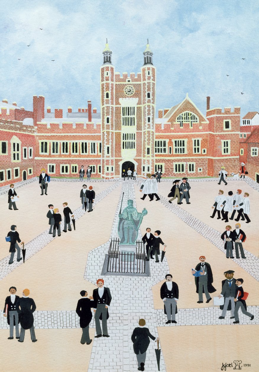 Eton College School Yard by Judy Joel