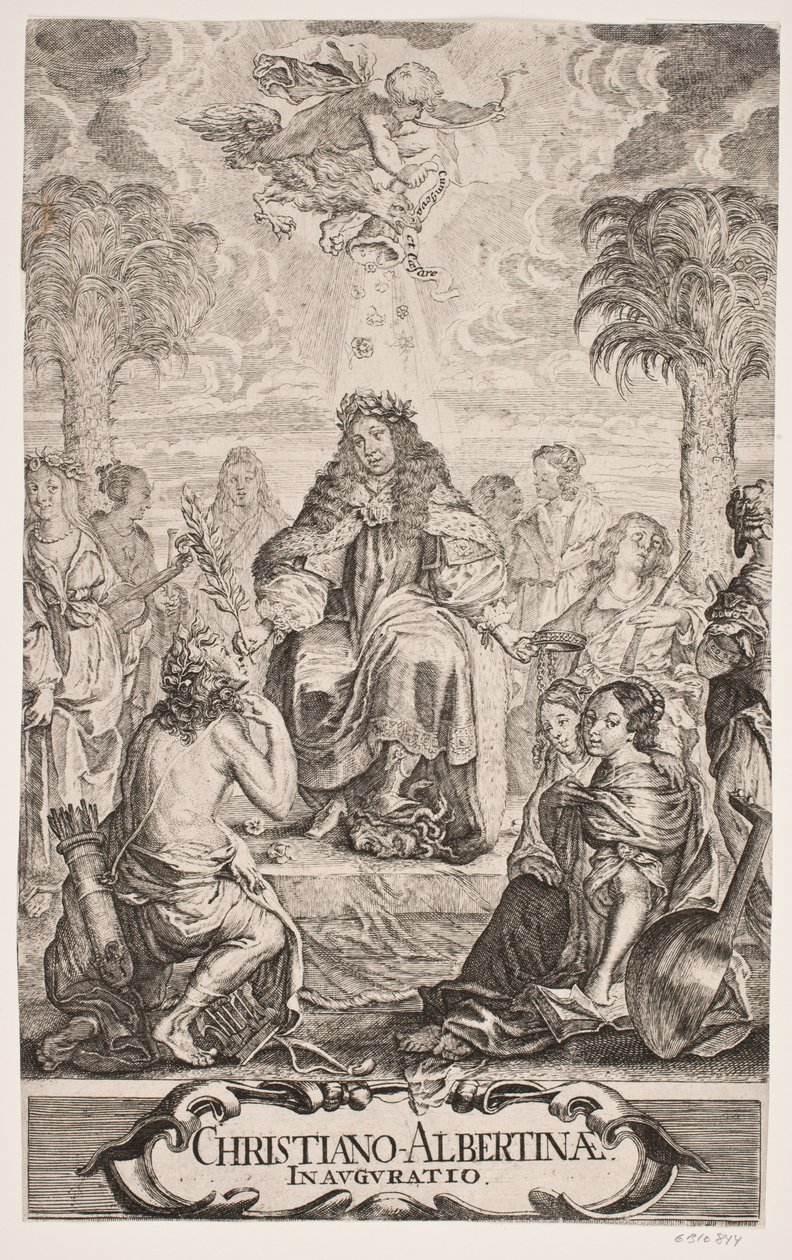 Duke Christian Albrecht Honored by Apollo and the Nine Muses by Jürgen Ovens