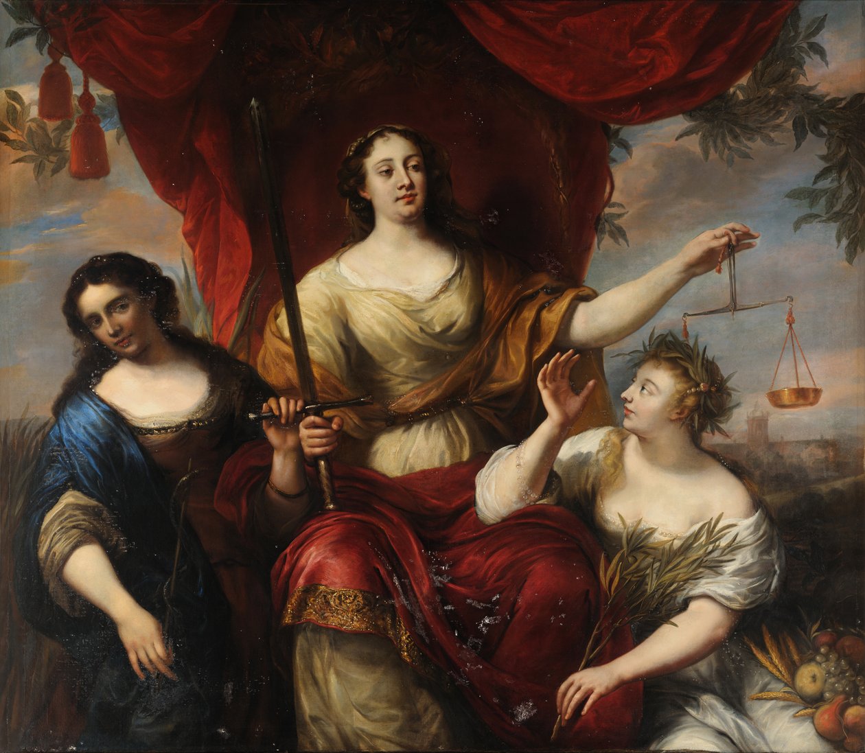 Justice (or Prudence, Justice, and Peace) by Jürgen Ovens