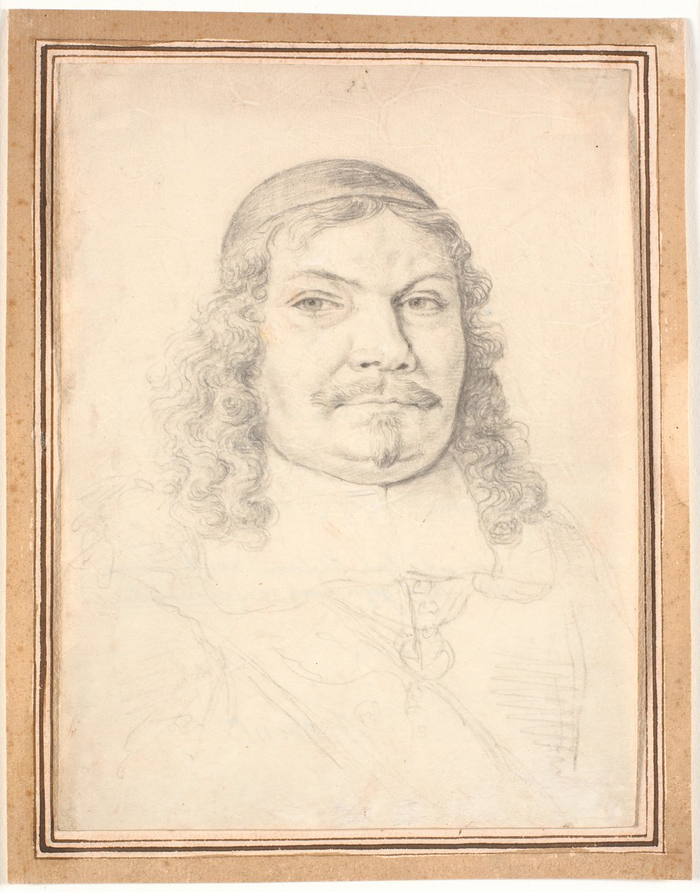 Portrait of the Holstein-Gottorp Chancellor Johan Adolph Kielman von Kielmanseck (1612-1676). Bust Facing Right by Jürgen Ovens