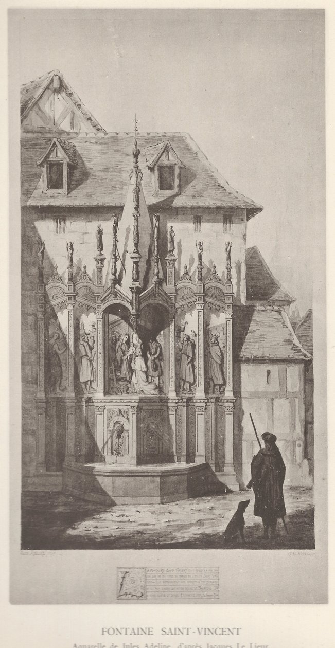 Saint-Vincent Fountain by Jules Adeline