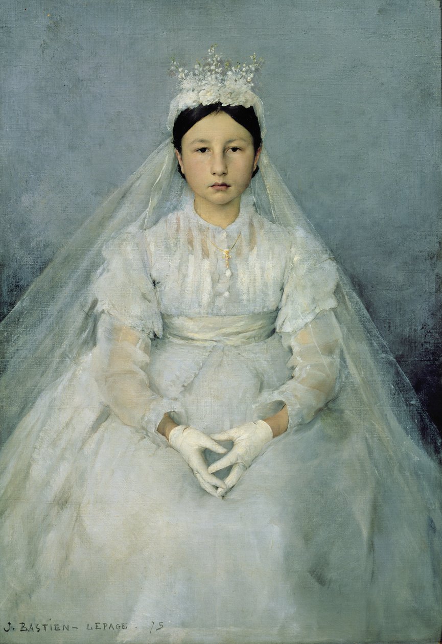 The Young Communicant, 1875 by Jules Bastien Lepage