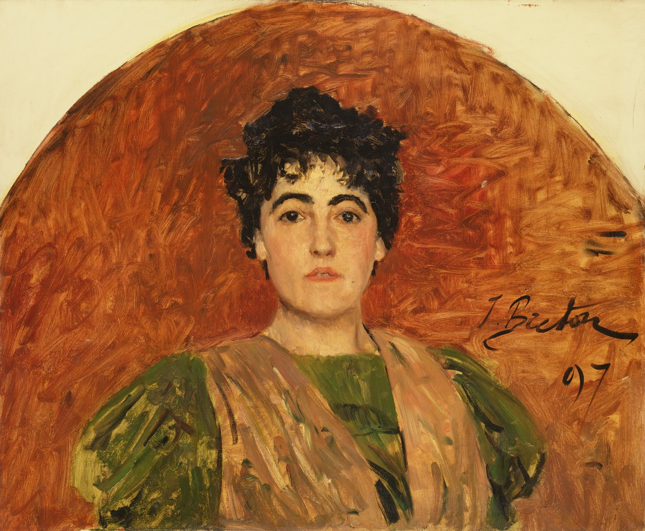 Portrait of Madame Dorchain, 1897 by Jules Breton