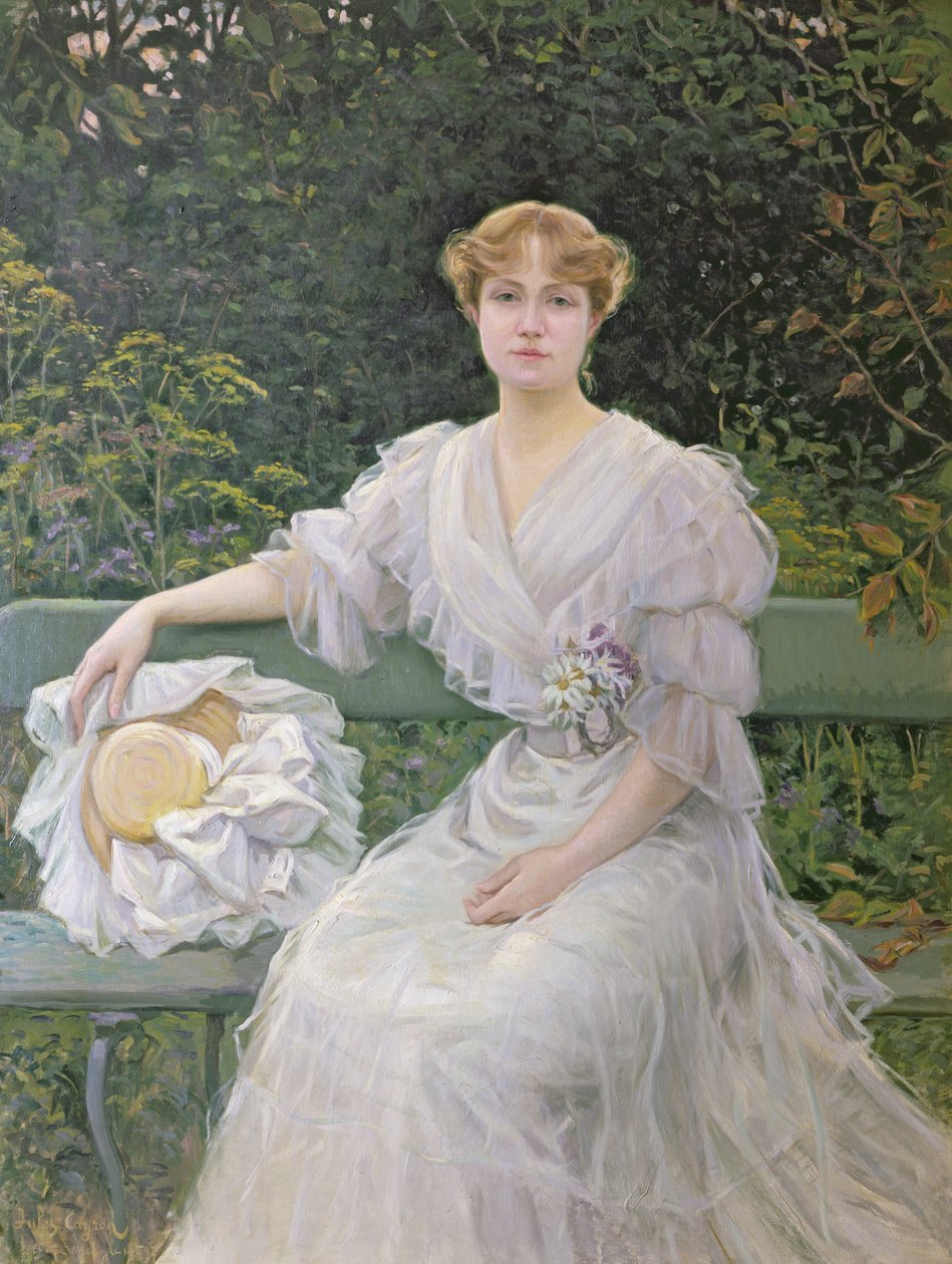 Portrait of Marguerite Durand (1864-1936) 1897 by Jules Cayron