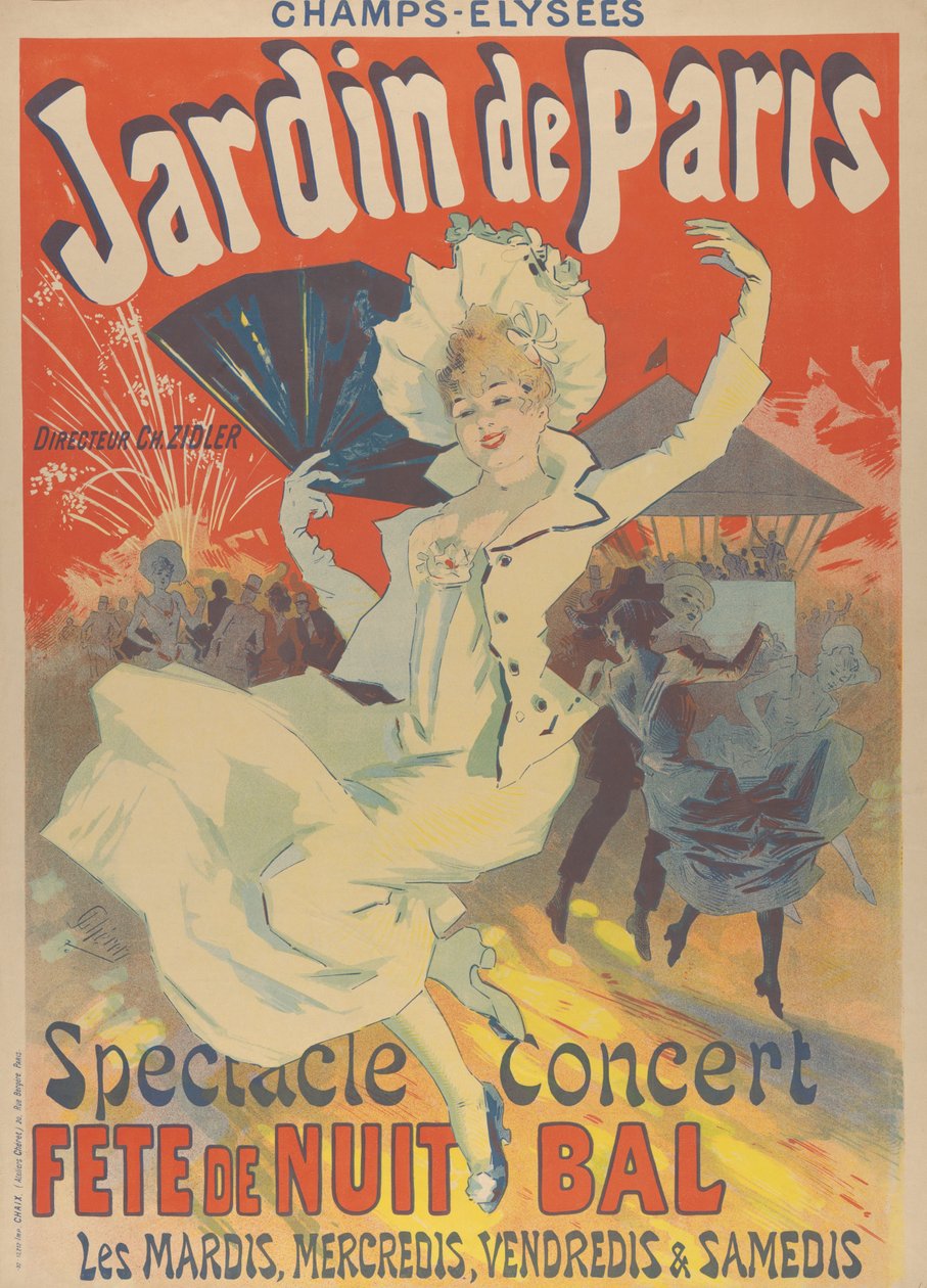 Champs-Elysées. Jardin de Paris, 1890 by Jules Cheret