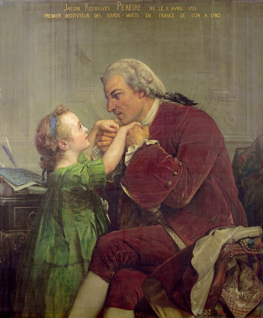 Jacob Rodrigues Pereire (1715-80) 1861 by Jules Eugene Lenepveu