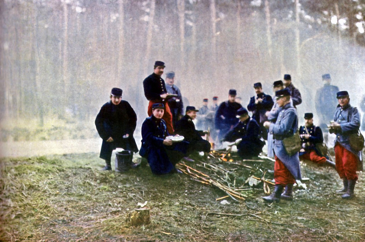 French soldiers, Marne, September 1914 by Jules Gervais Courtellemont