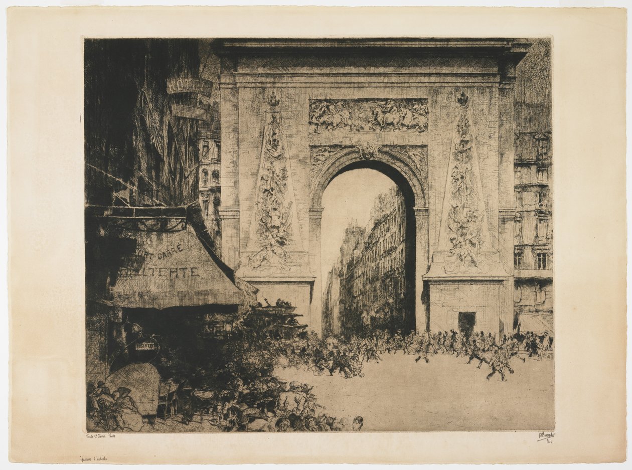 Porte Saint-Denis, Paris by Jules de Bruycker