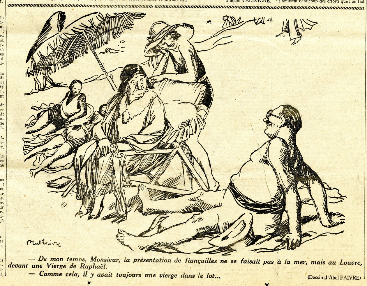 Candide, Satirical in B&W by Jules Abel Faivre
