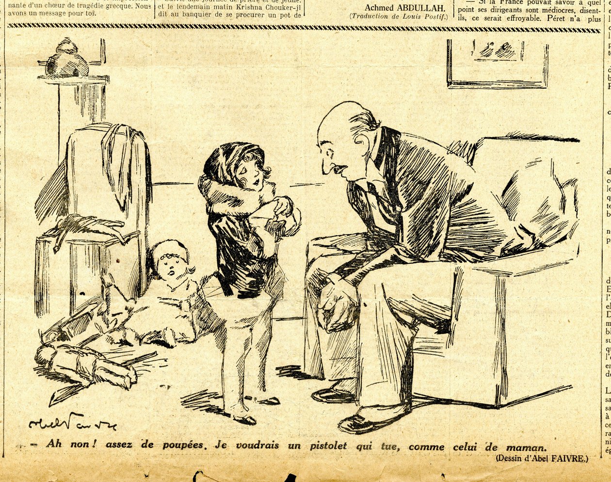Candide, Satirical in B & W by Jules Abel Faivre