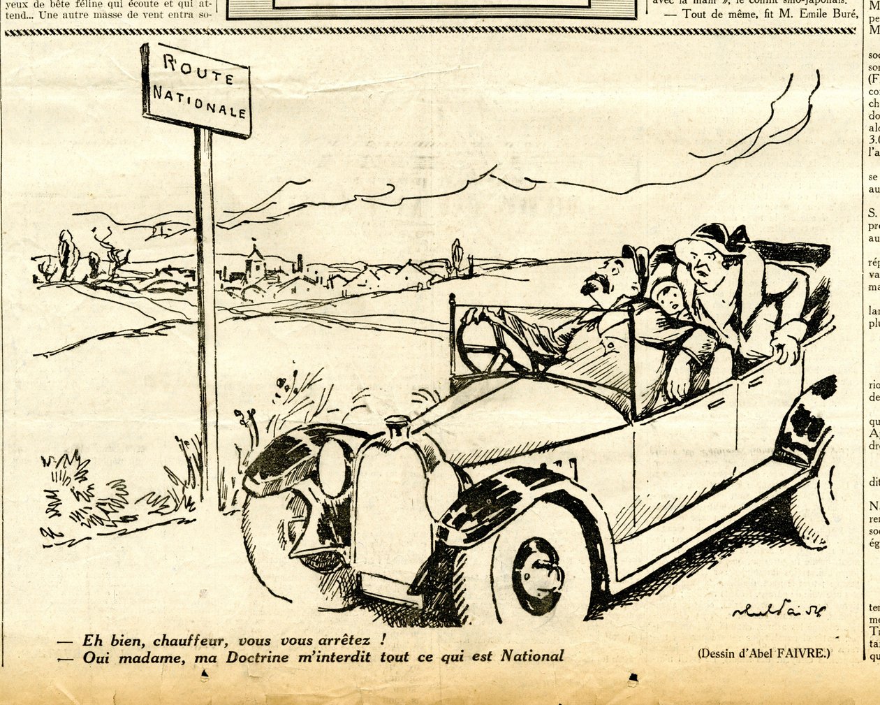 Candide, Satirical in B&W by Jules Abel Faivre