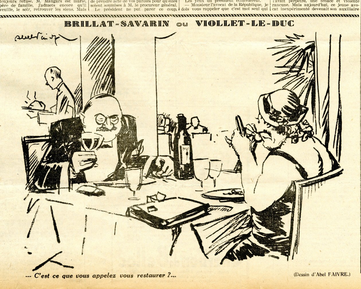 Candide, Satirical in B & W by Jules Abel Faivre