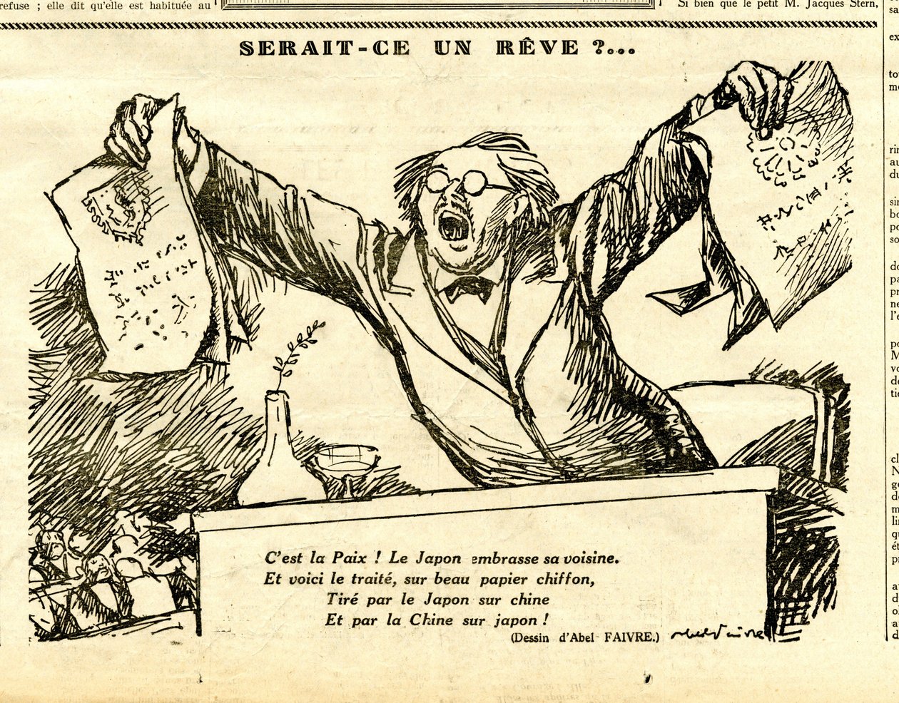 Candide, Satirical in B&W by Jules Abel Faivre