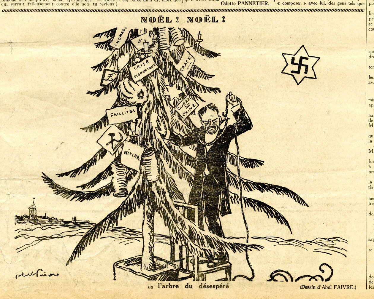 Candide, Satirical in B&W by Jules Abel Faivre