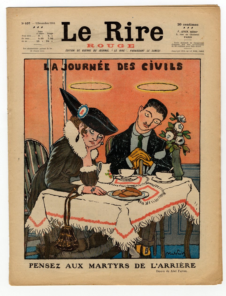 Cover of The Red Laughter, Satirical in Colors by Jules Abel Faivre