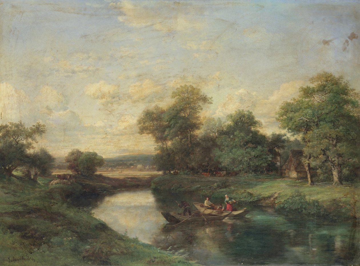 Landscape at the Edge of a River by Jules Andre