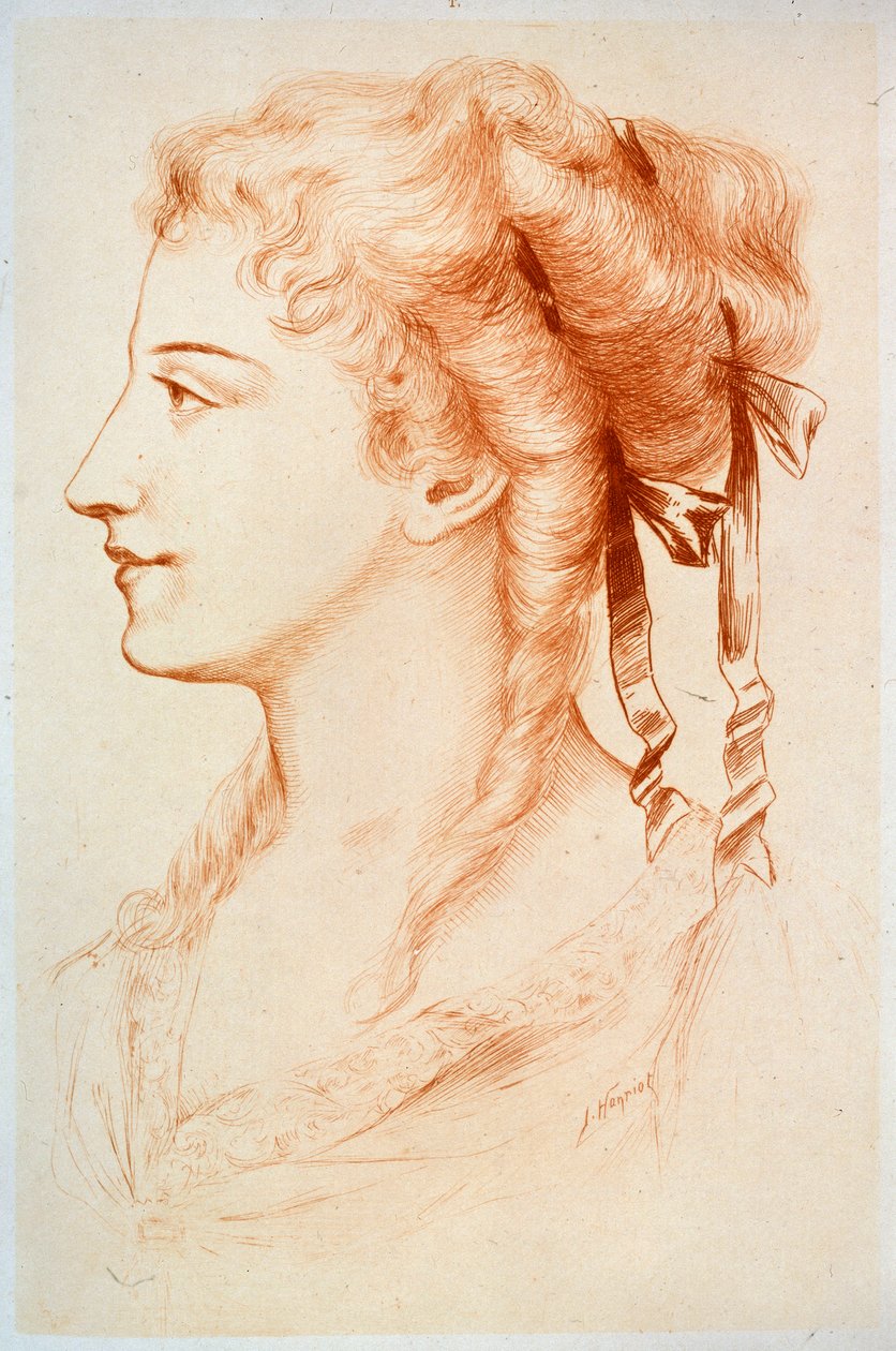 Portrait of a Young Lady by Jules Armand Hanriot