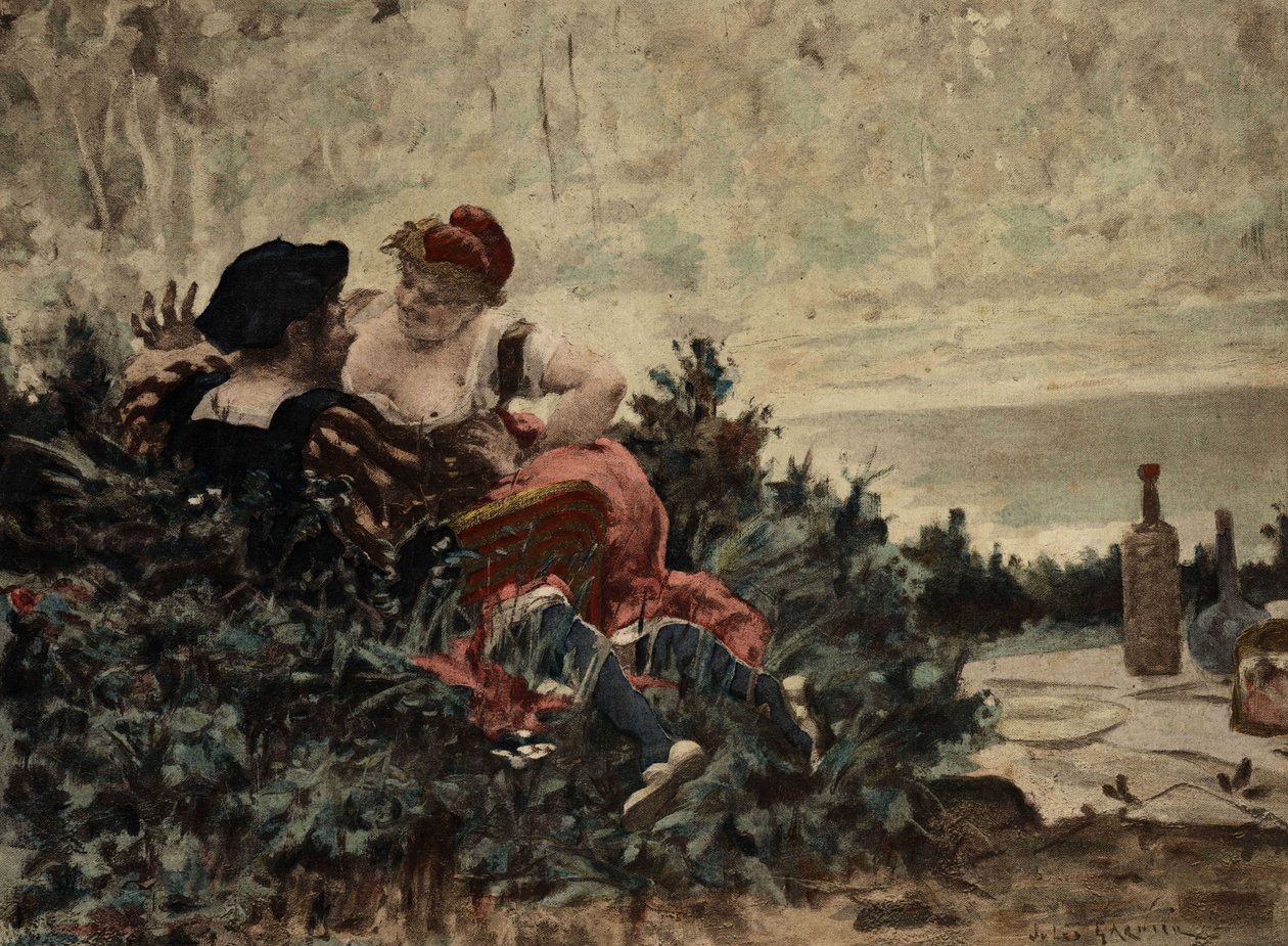 Grandbuckthorn and Gargamelle, Parents of Gargantua. Gargantua. Illustration by Jules Garnier. In 