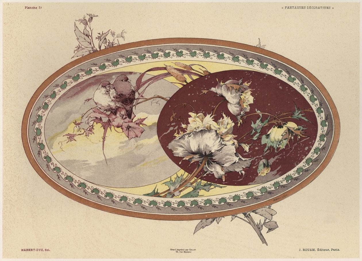 Birds and flowers, plate 19 from 