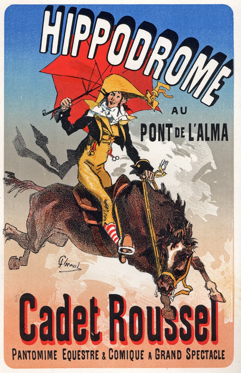 Art. Entertainment. Cadet Roussel, Horse Show at the Hippodrome du Pont de l