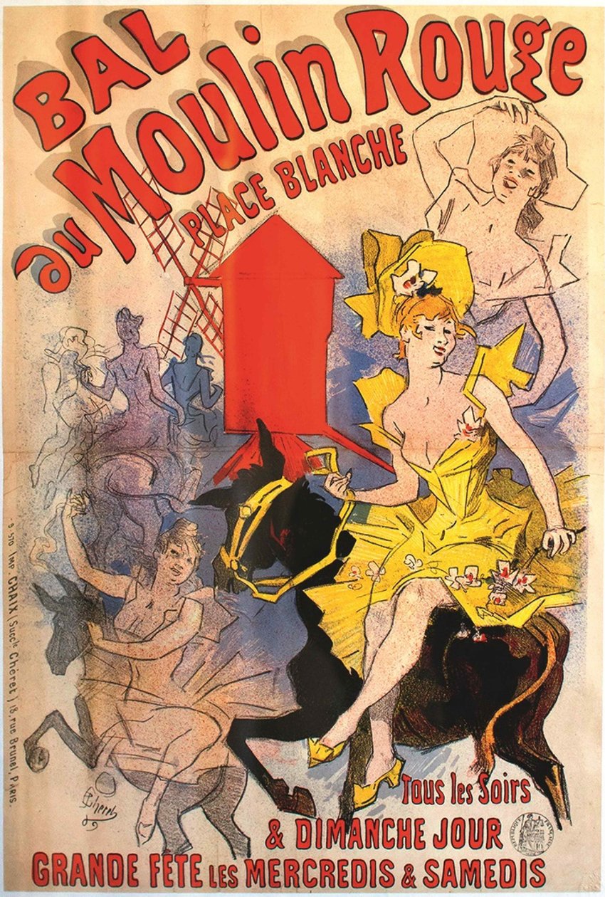 Bal du Moulin Rouge, 1889 by Jules Cheret