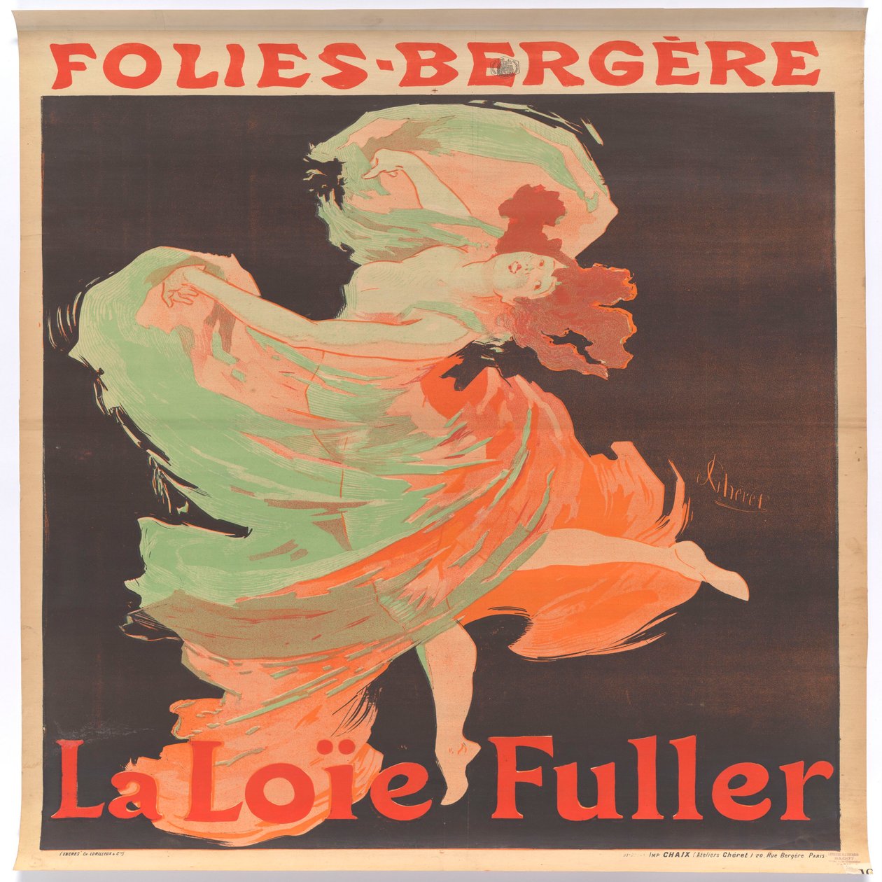 Loïe Fuller at the Folies-Bergère by Jules Cheret