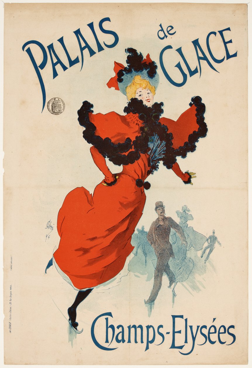 Palais de Glace Champs Elysées, Front View by Jules Cheret