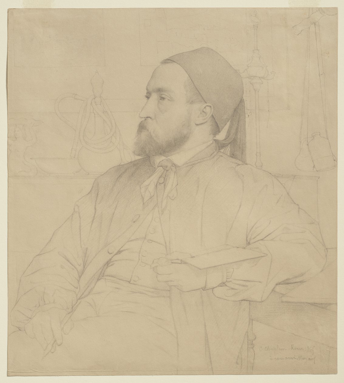 Portrait of Constant Moyaux, Architect by Jules Clement Chaplain