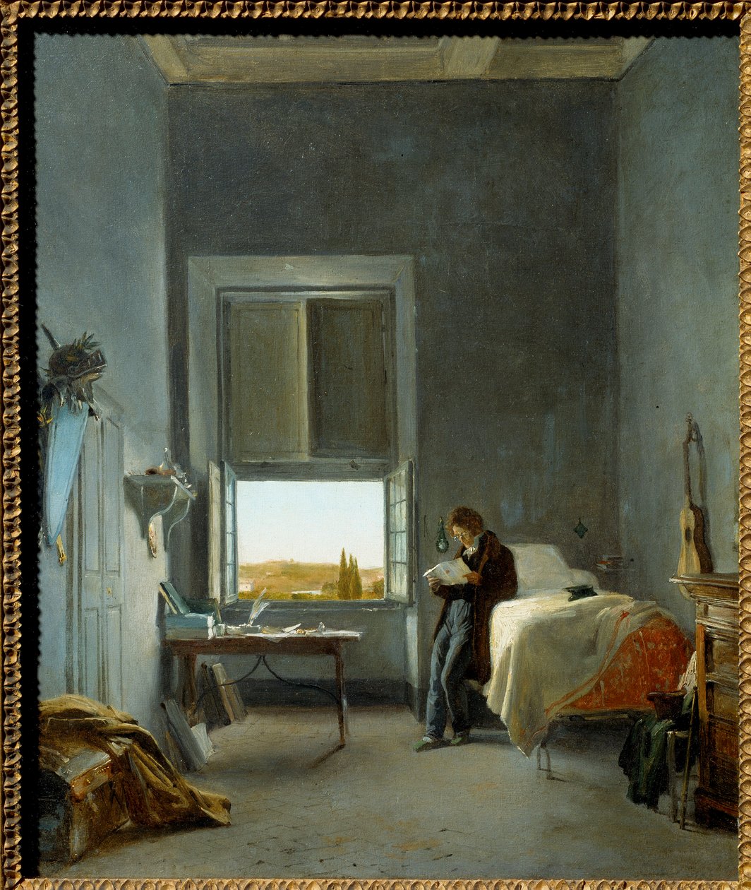 The Artist in His Room at the Villa Medici by Jules Coignet