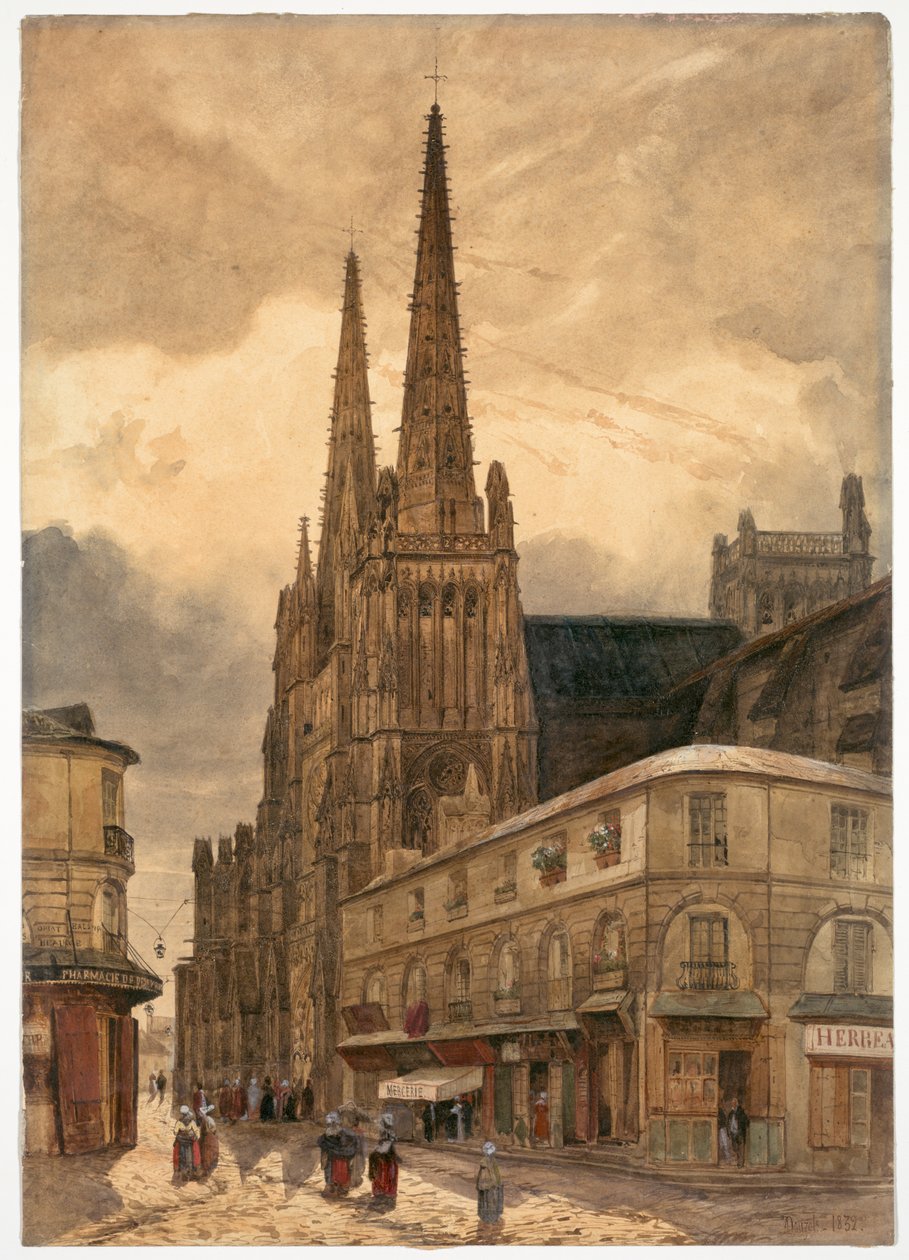 Saint-André Cathedral of Bordeaux by Jules Dupré