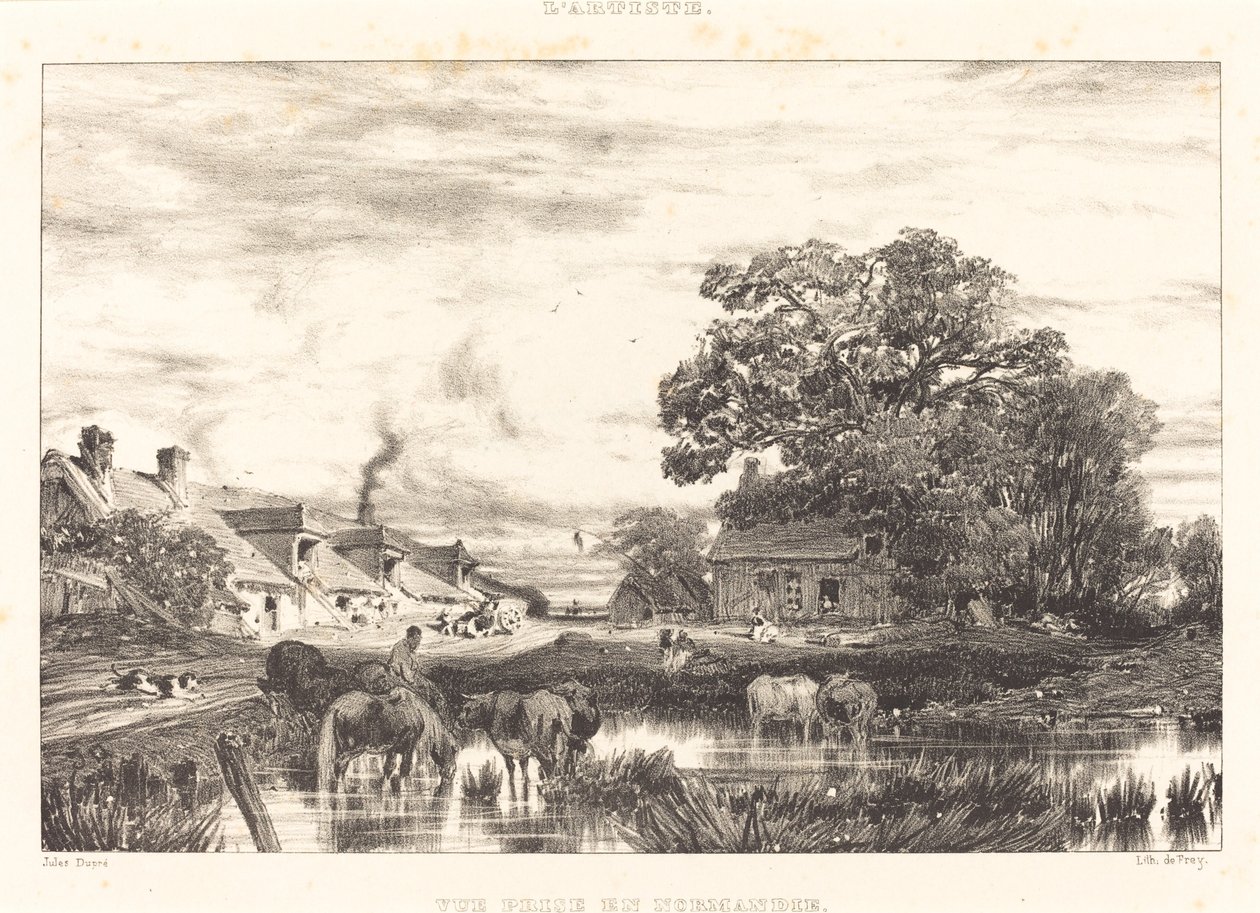View in Normandy by Jules Dupré