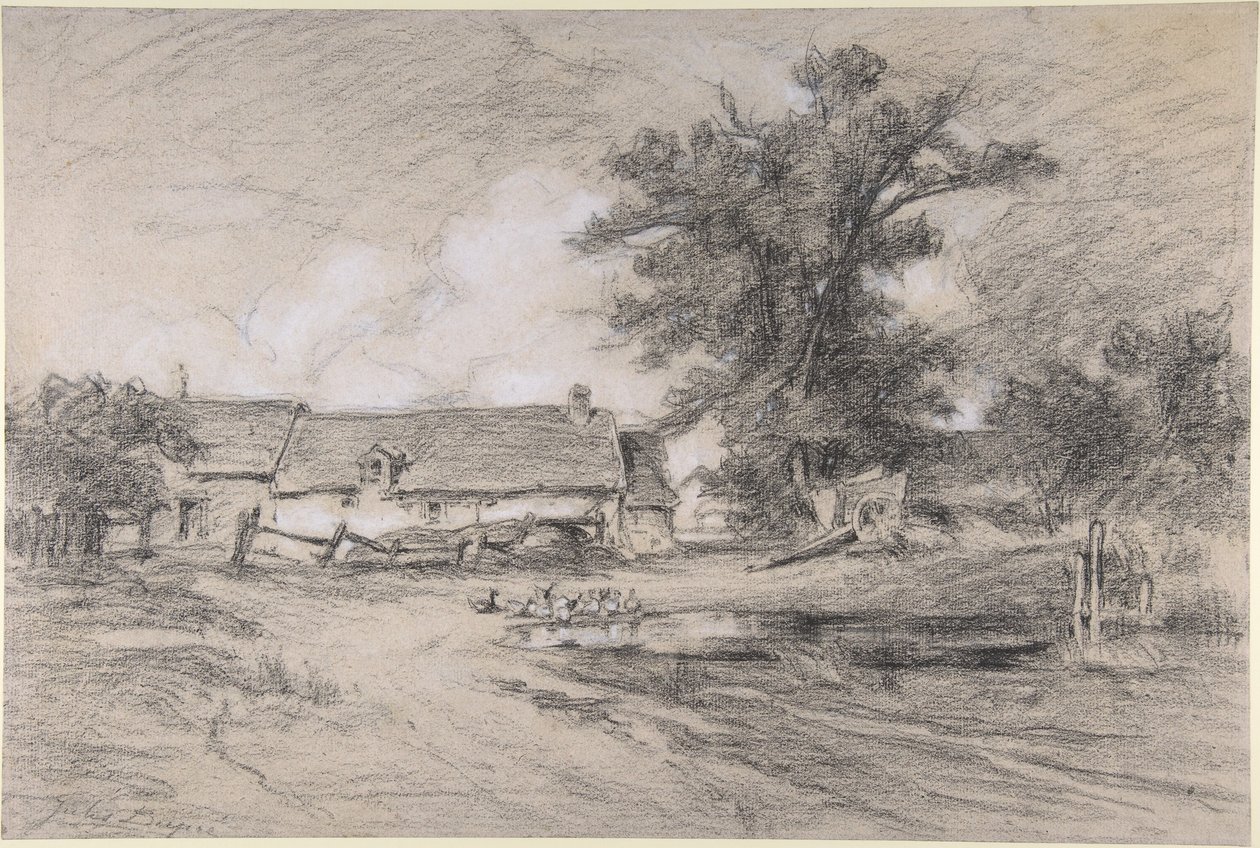 Farmyard with Ducks by Jules Dupré