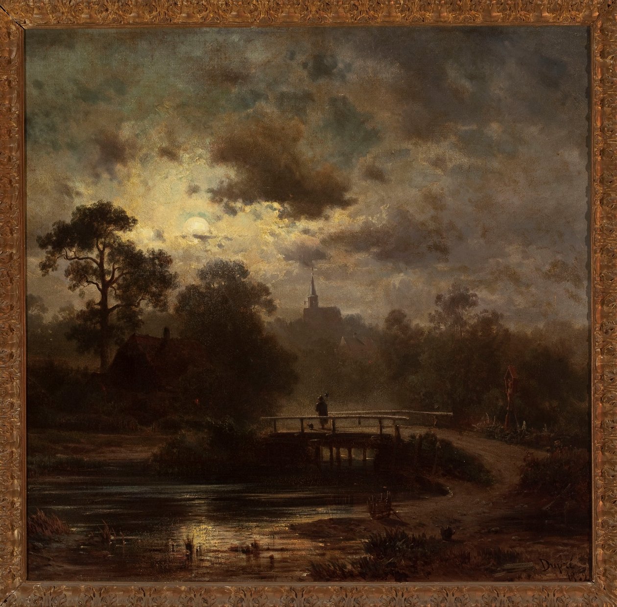 Landscape by Moonlight by Jules Dupré