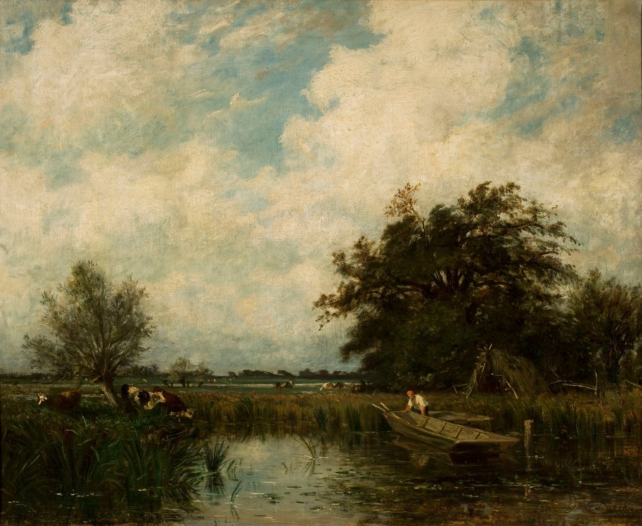 Landscape with Pond by Jules Dupré