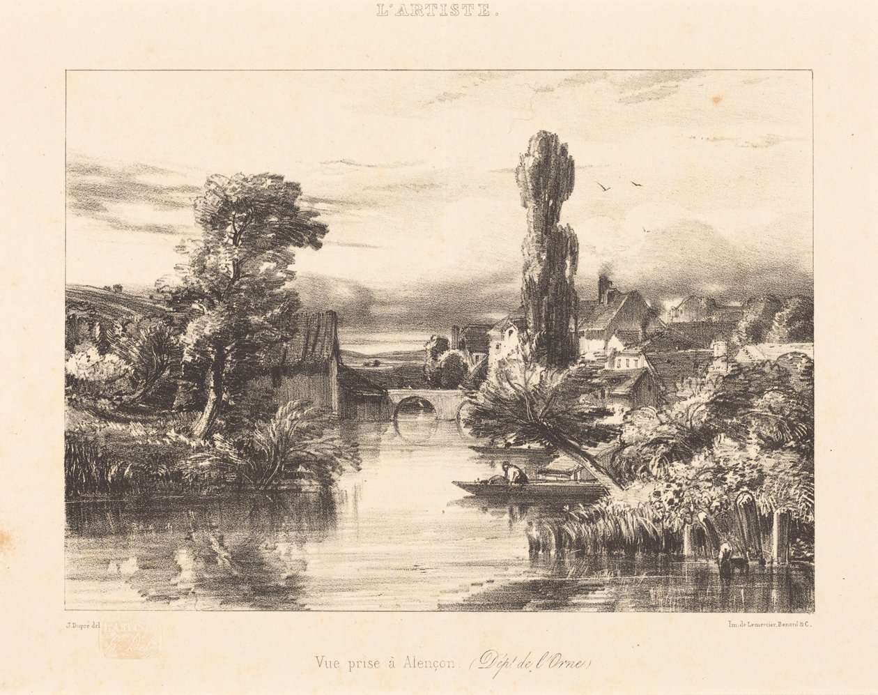 View at Alençon by Jules Dupré