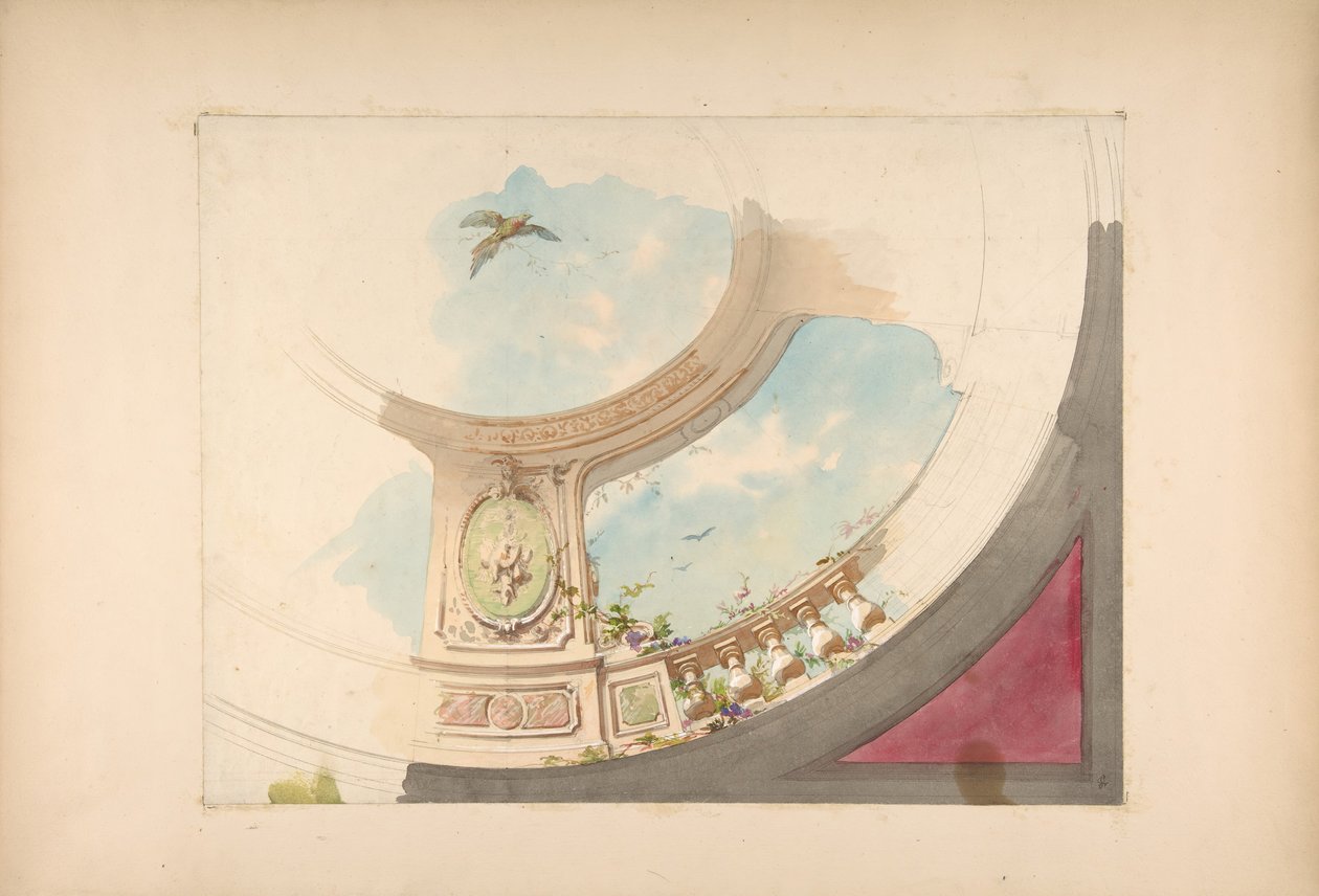 Design for a Ceiling with Trompe l