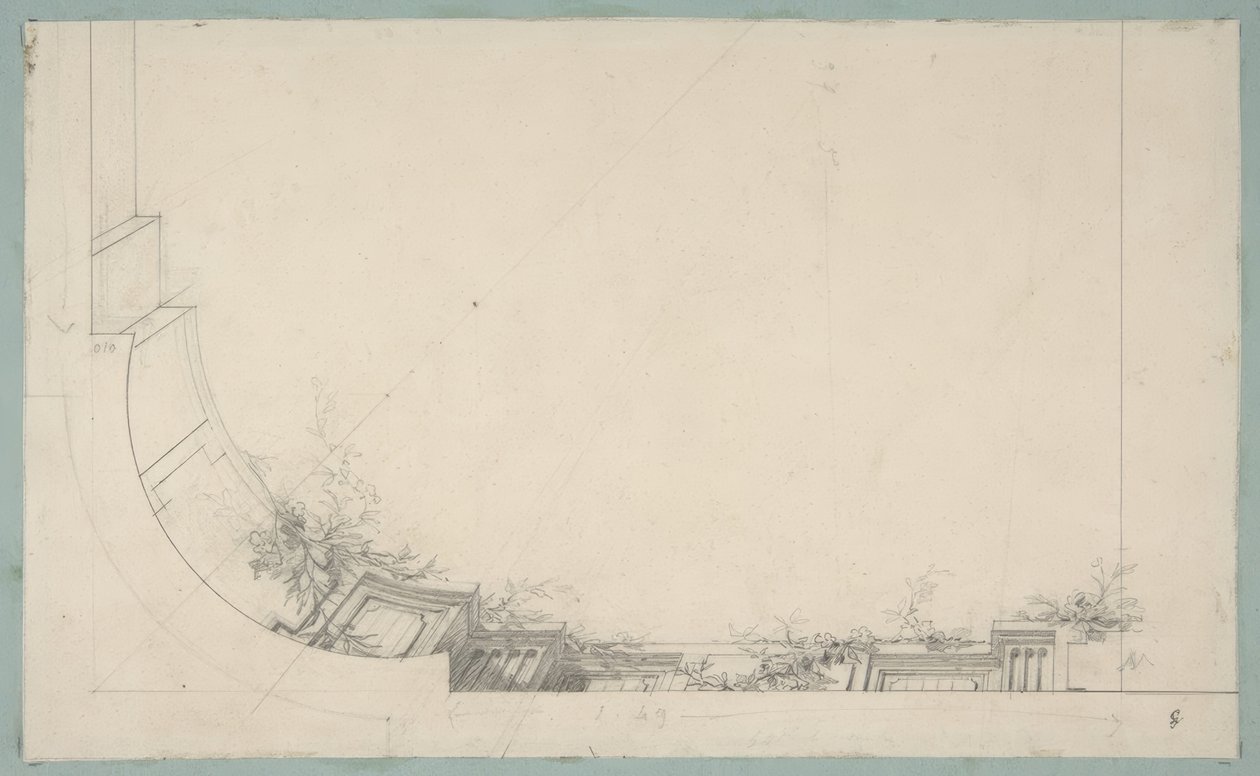 Partial Design for a Ceiling Decorated with a Trompe L