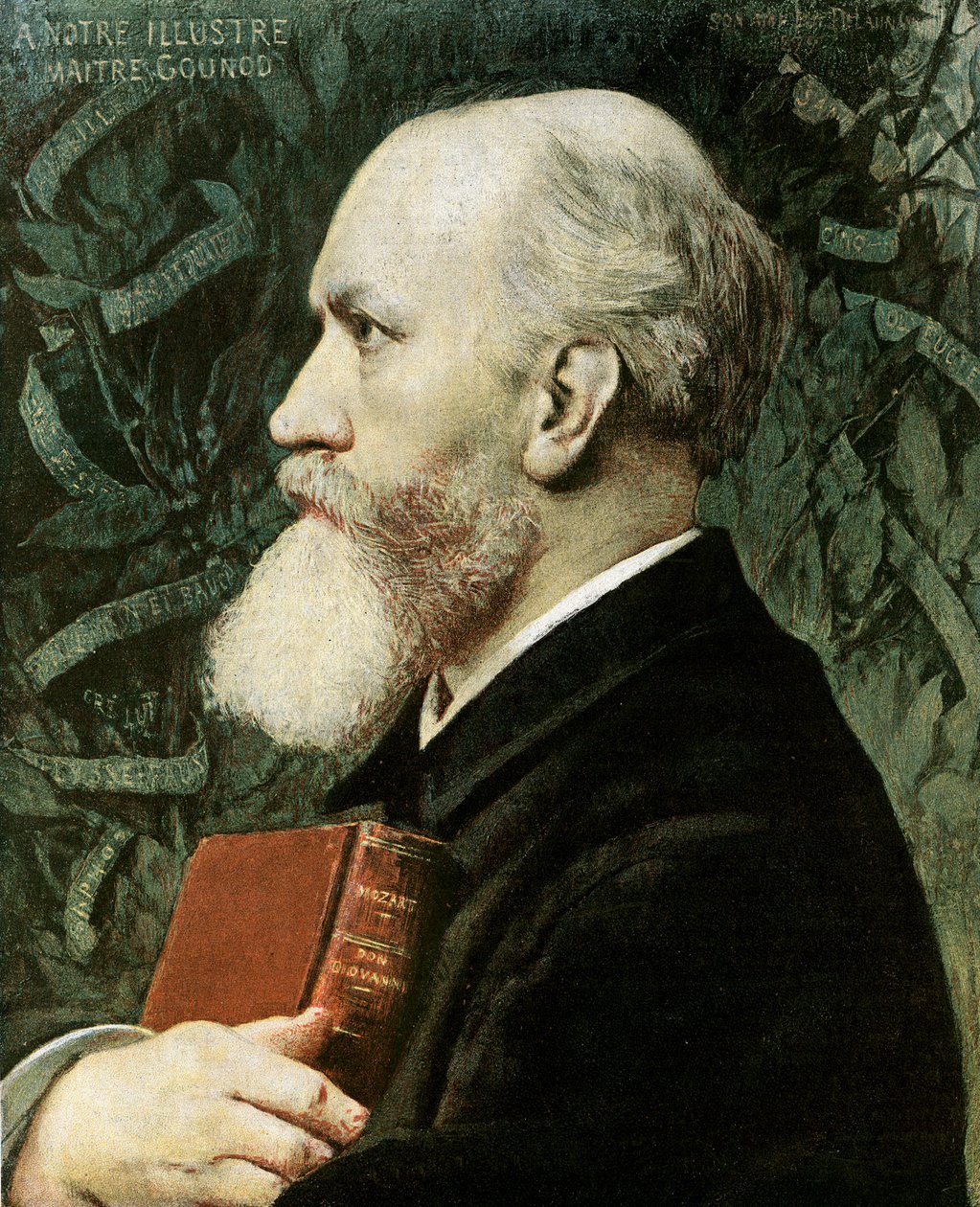 Portrait of Charles Gounod by Jules Elie Delaunay