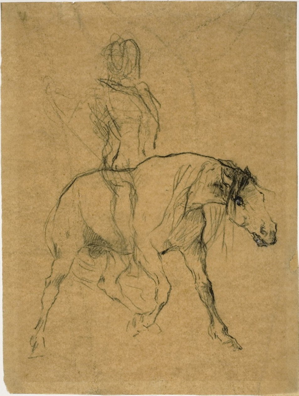 Study of a Horse and Rider by Jules Elie Delaunay