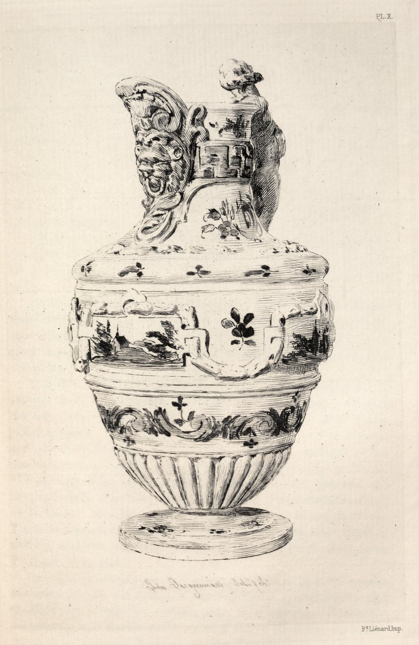 History of the Ceramic Art: A Descriptive and Philosophical Study of the Pottery...Plate X by Jules Ferdinand Jacquemart