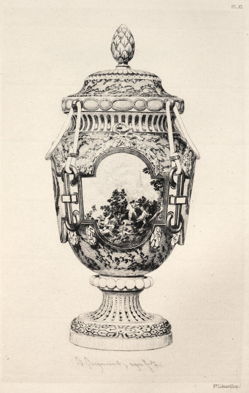 History of the Ceramic Art: A Descriptive and Philosophical Study of the Pottery...Plate XI by Jules Ferdinand Jacquemart