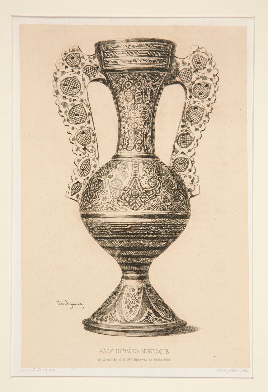 Vase Hispano-Moresque by Jules Ferdinand Jacquemart