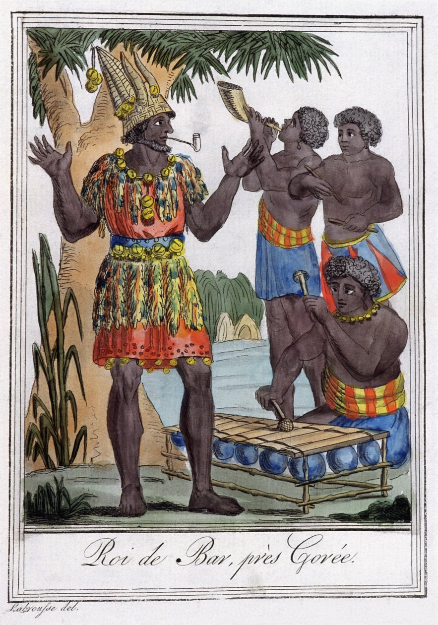 King of Bar, Island of Goree, Senegal by Jules Grasset de Saint Sauveur