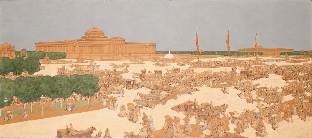 Proposed Plaza on Michigan Avenue by Jules Guerin