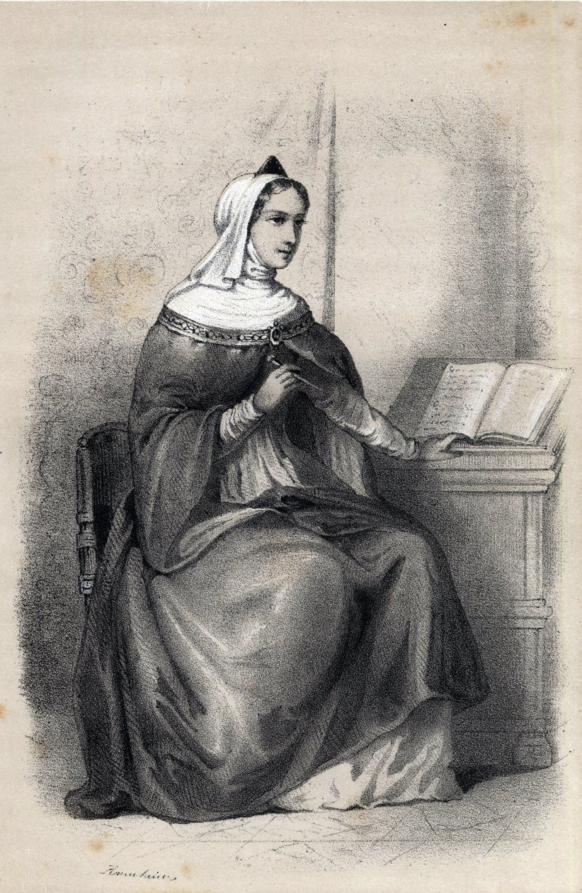 Anne Comnene, daughter of the Byzantine Emperor Alexis I Comnene by Jules and Raunheim Hermann David