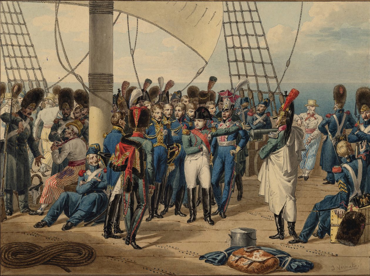 Napoleon Returning from the Island of Elba, 1815 by Jules Vernet